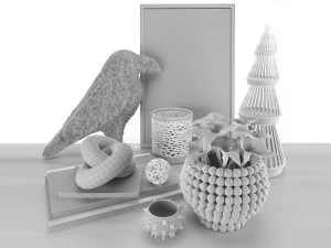 alchemy fine home decor set 3D Model