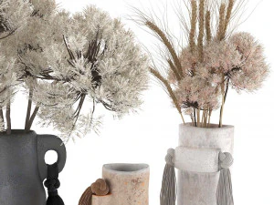 bouquet in vase 1 3D Model
