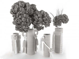 bouquet in vase 1 3D Model