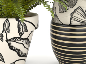 fern in vase 01 - indoor plant Modelo 3D