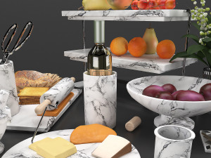 Decorative set for kitchen Modello 3D