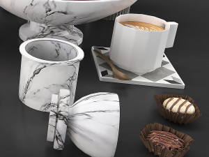 Decorative set for kitchen Modello 3D