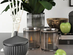 Decorative set - scandinavian and minimal 3D Model