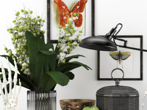 Decorative set - scandinavian and minimal Model 3D