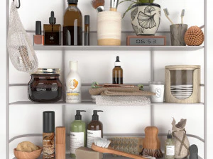 Set di accessori per il bagno Modello 3D