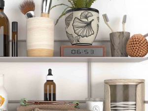 Bathroom accessories set 3D Model