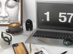 Workplace decorative set - home office Modello 3D