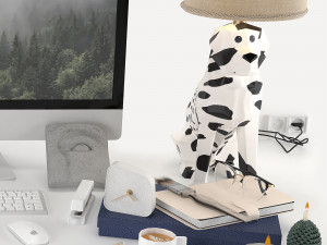 Workplace decorative set - home office 3D Модель