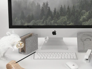 Workplace decorative set - home office 3D Model
