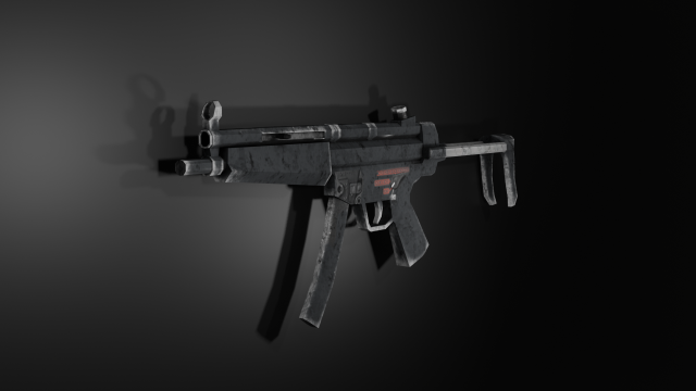 mp5 3D Model .c4d .max .obj .3ds .fbx .stl .blend 