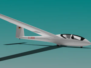 planador ask-21 Modelo 3D