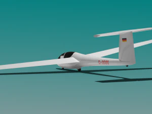 planador ask-21 Modelo 3D