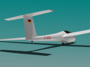 planador ask-21 Modelo 3D