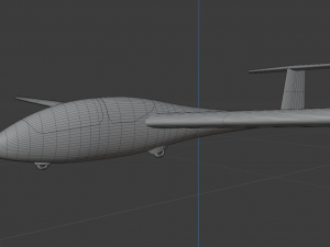 ask-21 sailplane 3D Model