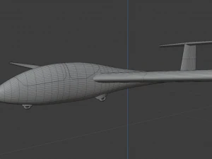 planador ask-21 Modelo 3D