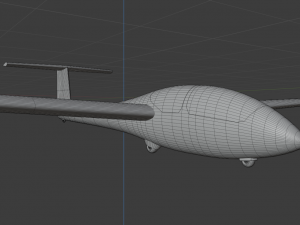 ask-21 sailplane 3D Model