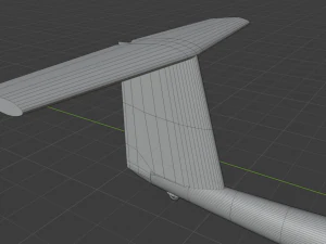 planador ask-21 Modelo 3D