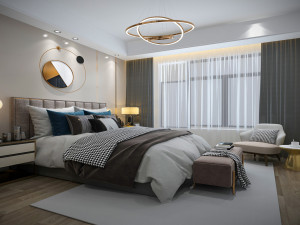 modern bedroom 3D Model