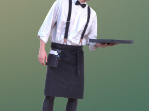 waiter character model 3D Model