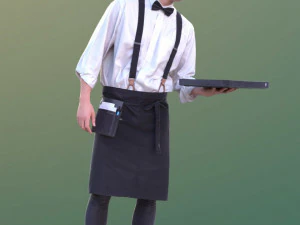 waiter character model 3D Model
