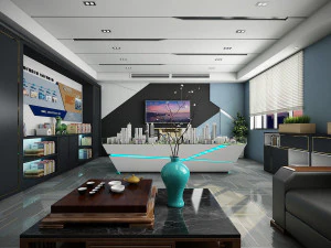 salle d'accueil et d'attente Modèle 3D