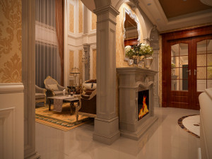 classic villa interior 3D-Modell