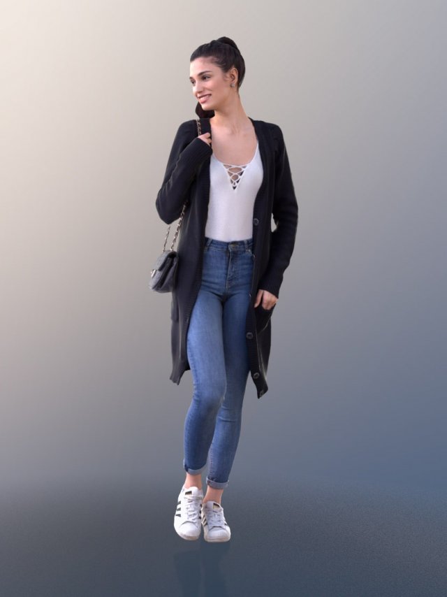 female character 3D 模型 .c4d .max .obj .3ds .fbx .stl .blend 