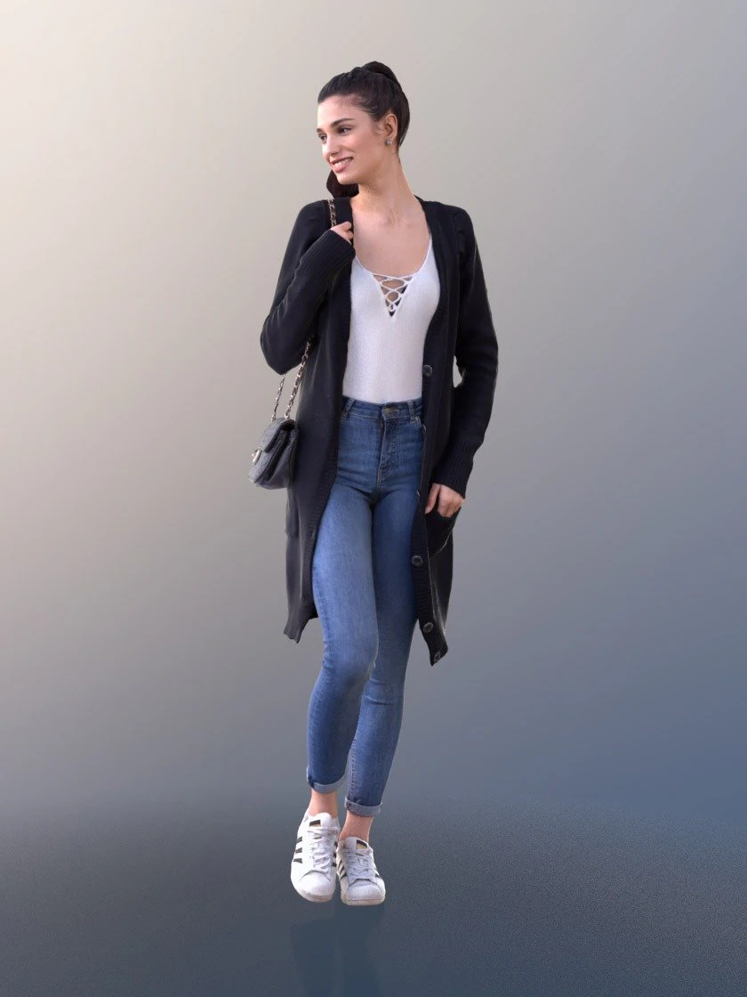 female character 3D Model .c4d .max .obj .3ds .fbx .stl .blend 
