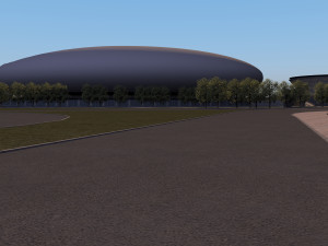 stadium and sports city Model 3D