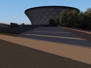 stadium and sports city Model 3D