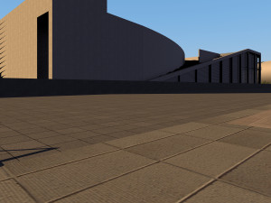 stadium and sports city Model 3D