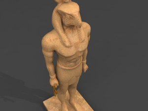 egyptian statues 3D 모델