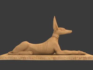 egyptian statues 3D 모델