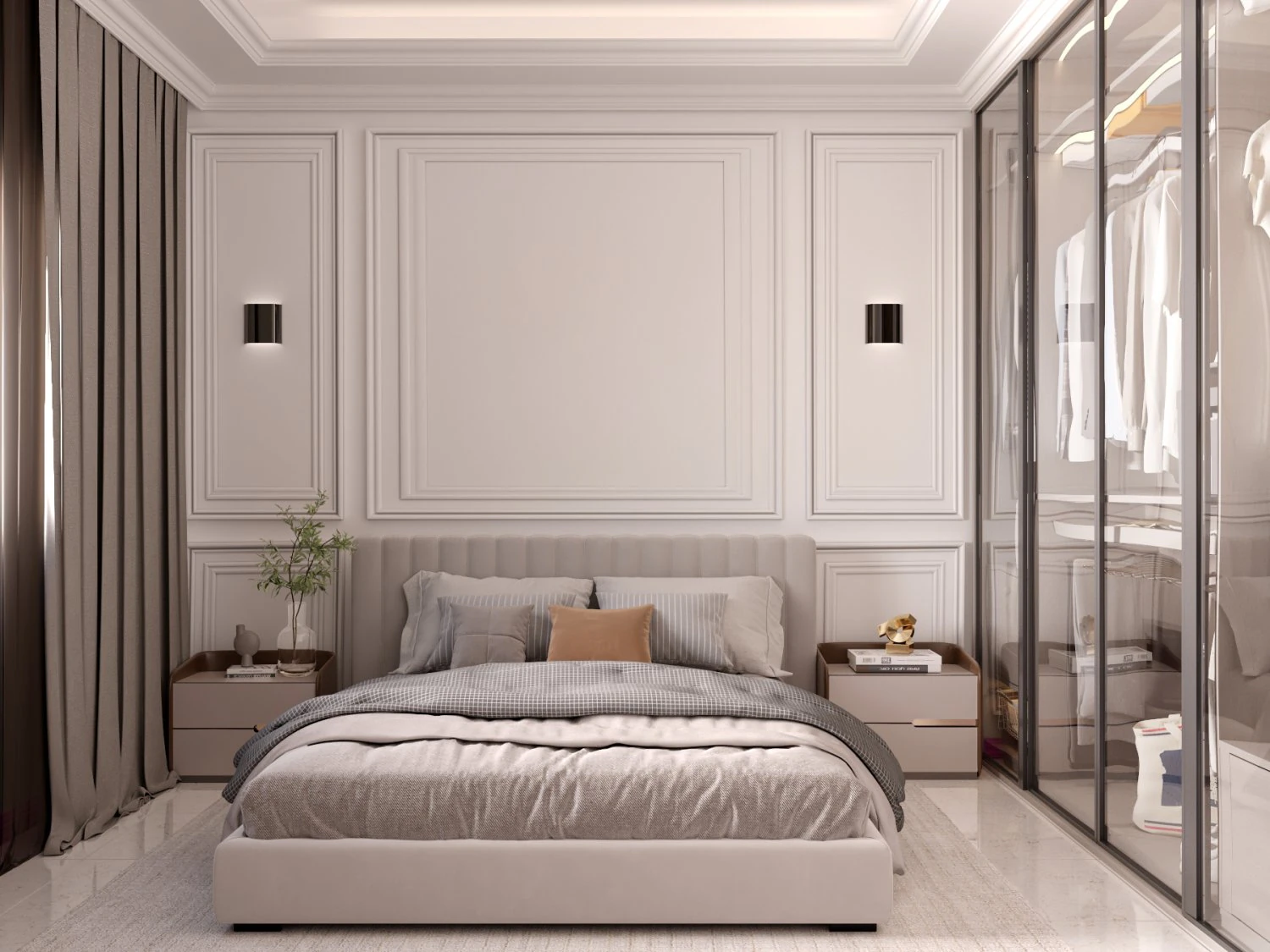Bedroom Design 3D Model .c4d .max .obj .3ds .fbx .stl .blend 