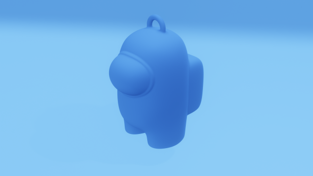 amongus keyholder 3D Print Model .c4d .max .obj .3ds .fbx .stl .blend 