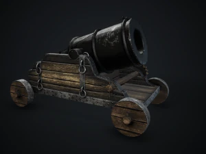 mortaio da cannone Modello 3D