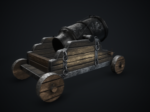 cannon mortar Modèle 3D