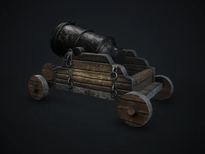 cannon mortar 3D Model