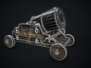 cannon mortar Modèle 3D