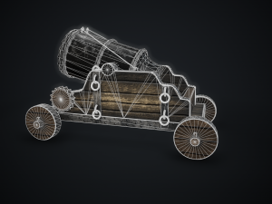 cannon mortar Modèle 3D