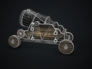 cannon mortar 3D Model