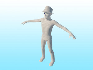 male cartoon character Modello 3D