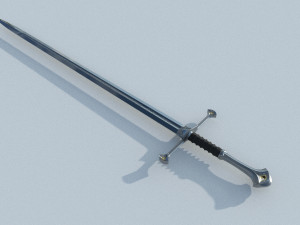 the anduril sword 3D 模型
