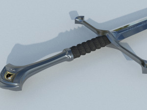 the anduril sword 3D 模型