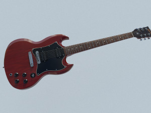 gibson sg guitar Modèle 3D