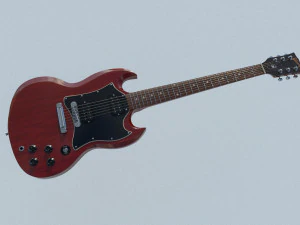 gibson sg guitar 3D Model