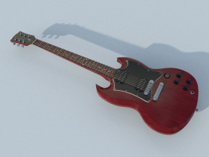 gibson sg guitar Modèle 3D