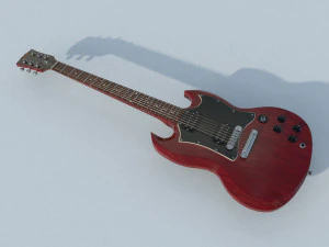 gibson sg guitar 3D Model