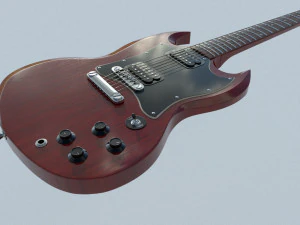 gibson sg guitar 3D Model