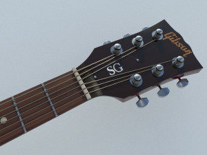 gibson sg guitar Modèle 3D